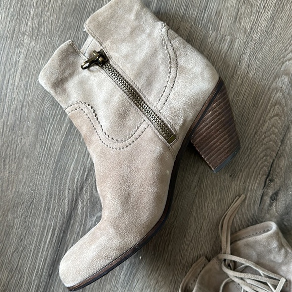 Sam Edelman Suede Fringe Booties - Picture 13 of 15